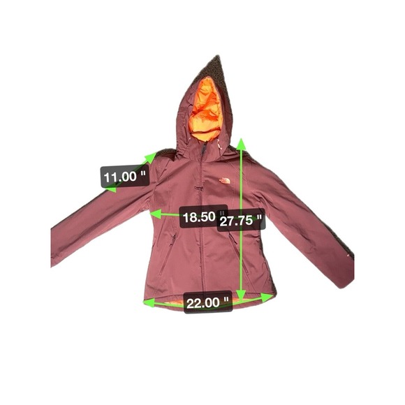 The North Face Jacket Womens Medium Windwall Hooded Insulated parka Primaloft - Picture 4 of 9